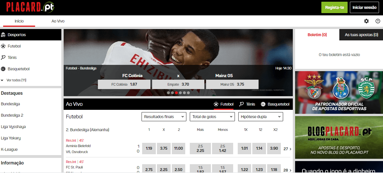 Como apostar no Placard Online?