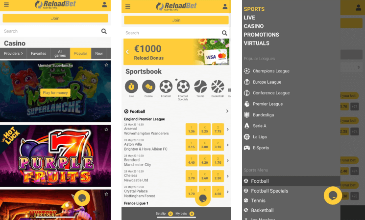 App da ReloadBet