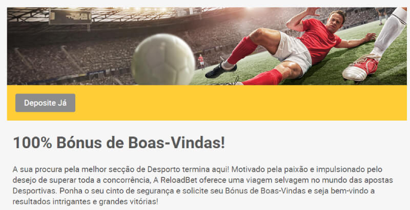 Bónus de Apostas Desportivas na ReloadBet