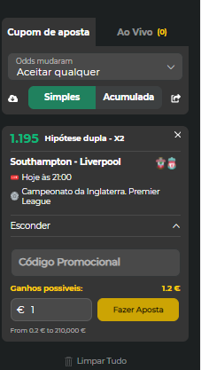 Apostas Simples na Bet Winner