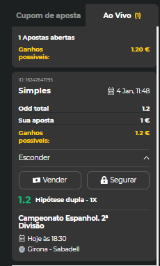 Cashout Bet Winner Portugal