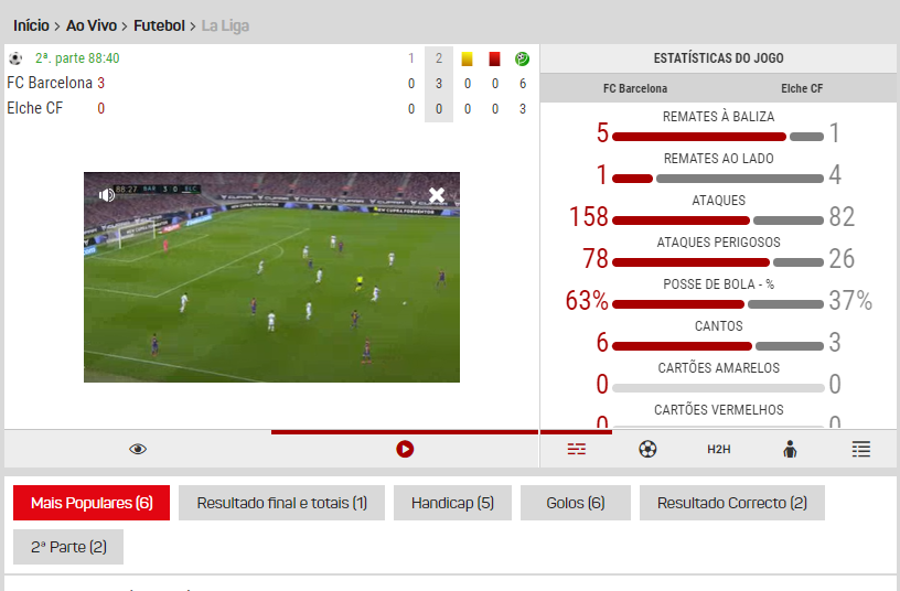 Veja futebol no Placard LiveStreaming