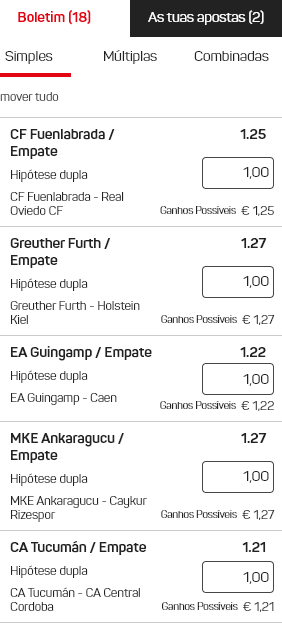 Faça apostas no Placard Online