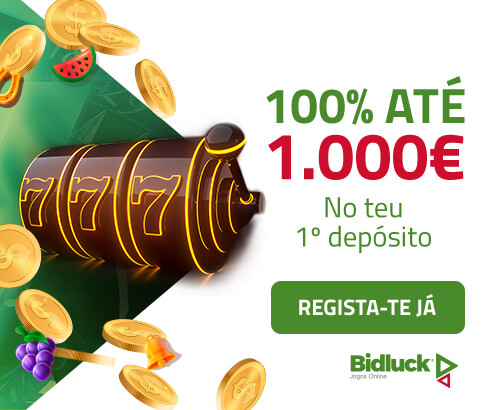 Bidluck bónus de 100% até 1000€