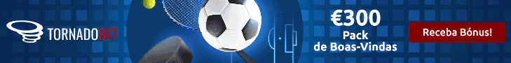 Tornadobet Portugal: Bónus de boas-vindas até 300€