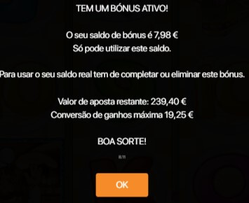 Informações de Rollover no Bónus de Casino da Bet7