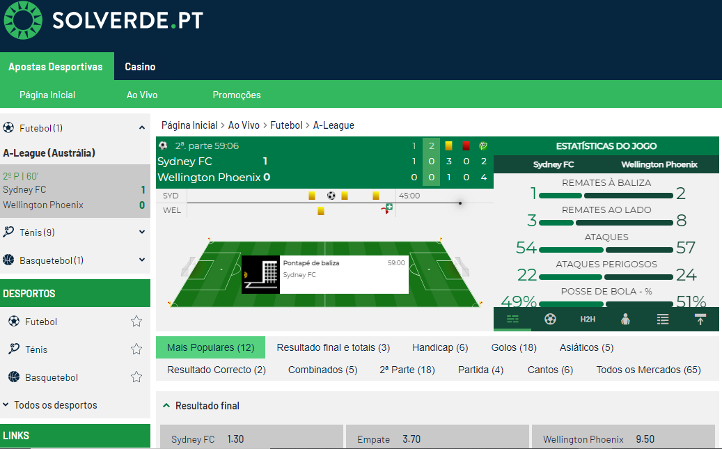 Apostas ao vivo
