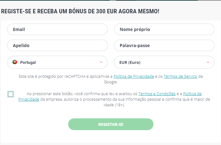 Como fazer o 22bet registo?