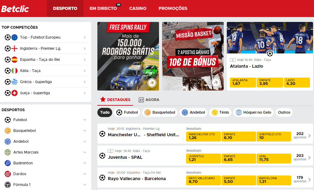 Casas de apostas Online | Aposte na Betclic Portugal!