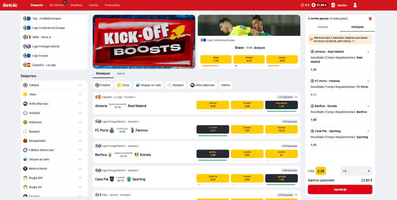 Betclic Apostas Desportivas e Casino Online – Experiência em 2024