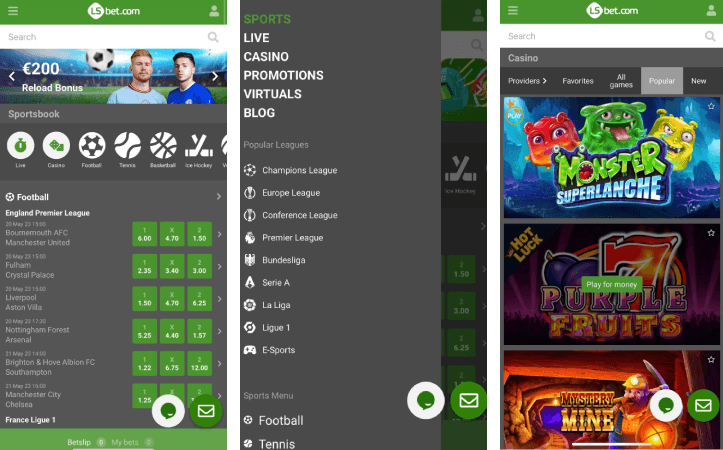 Versão Mobile da LSBet