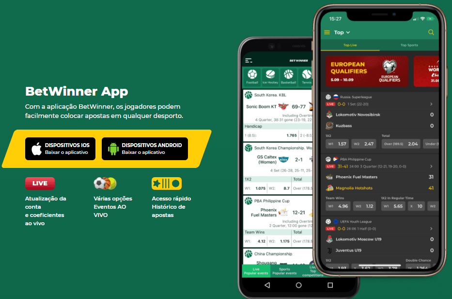 Descarregue a app Betwinner