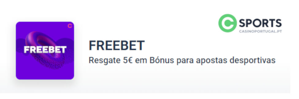 Freebet de 5€ no Casino Portugal