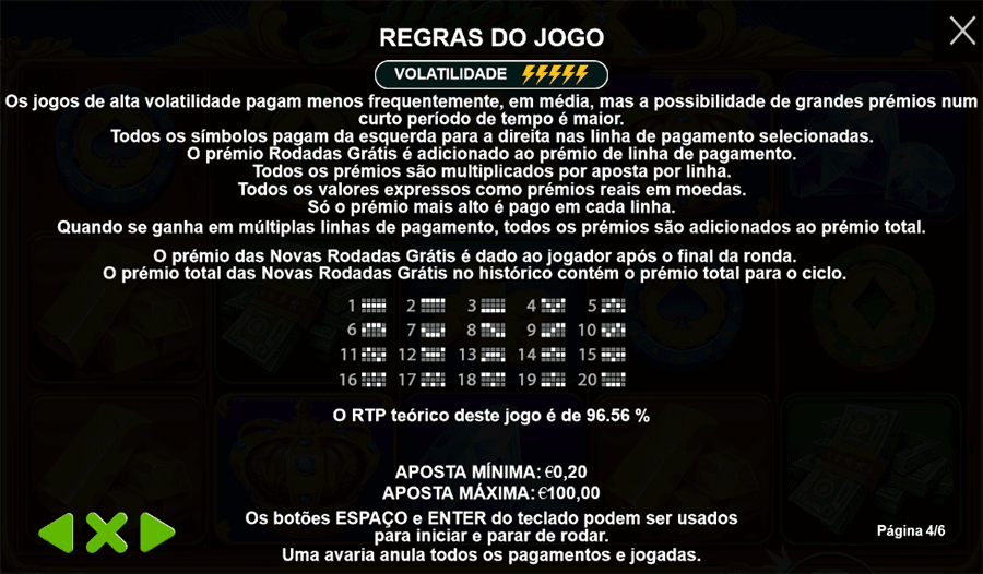 RTP nas Slots do Casino Nossa Aposta