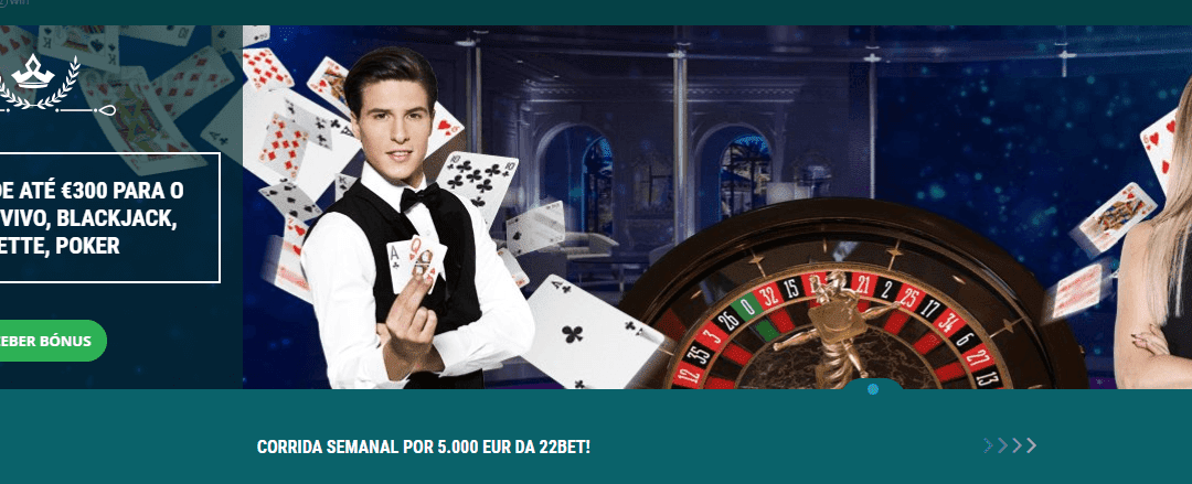 22bet Casino com Mais de 2200 Jogos e Bónus até 300€ | Review 2024