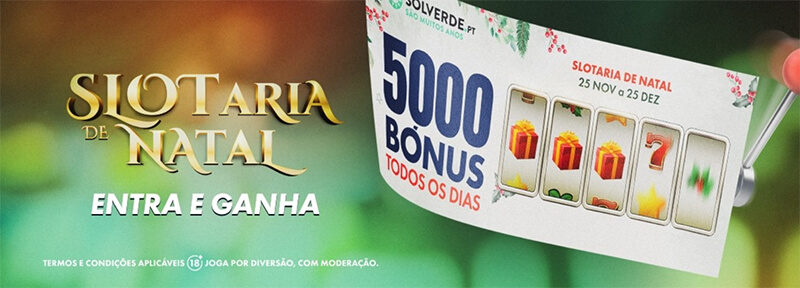 Slotaria de Natal no Casino Solverde