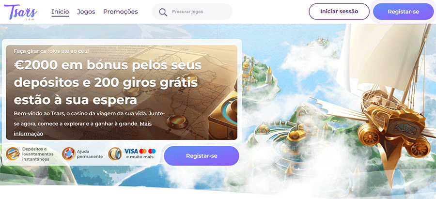 Tsars Casino – Bónus até 2000€ [Review 2024]