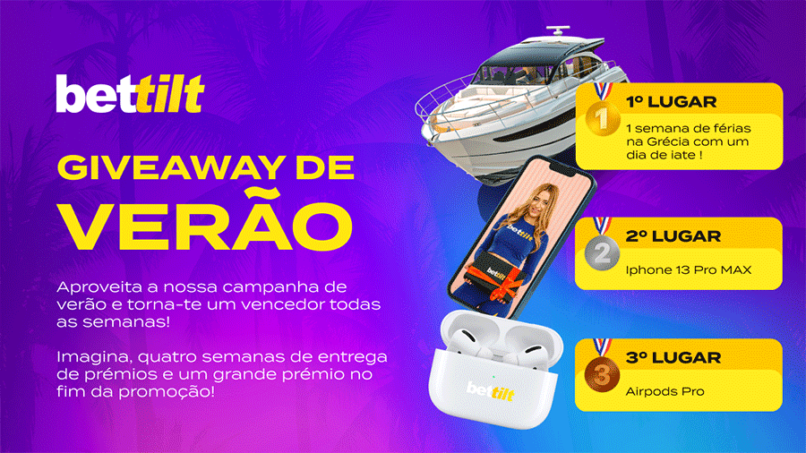 Prémios do Giveaway da Bettilt