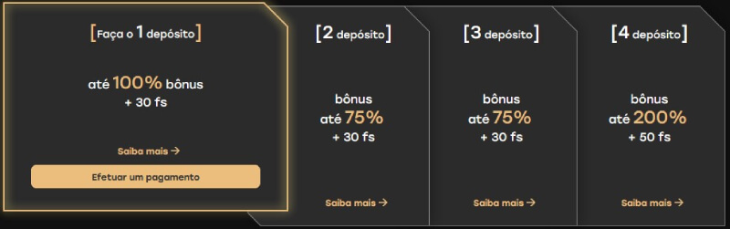 Distribuição do bónus de boas-vindas da Fairspin