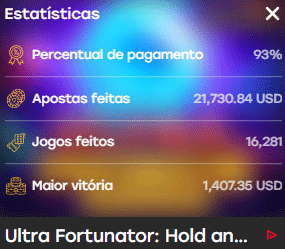 Estatísticas de slot machines