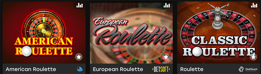 Jogos de roleta no Fairspin