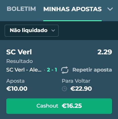 Cash Out das Apostas na Rokubet