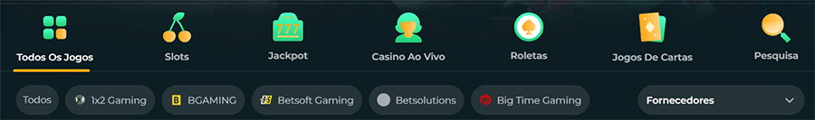Organização do Casino no Roku