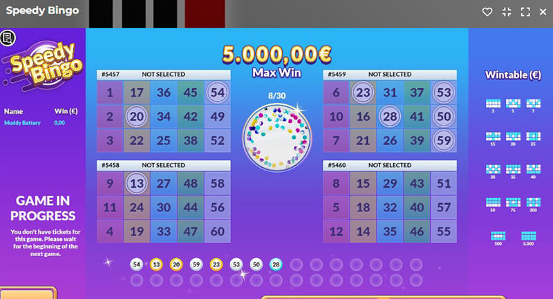 Bingo na Lucky31 Casino