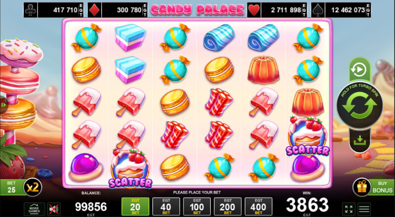 Slot Machine Candy Palace