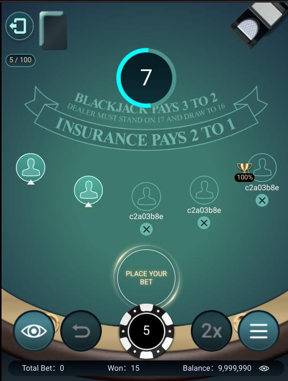 Blackjack no 888Starz Casino