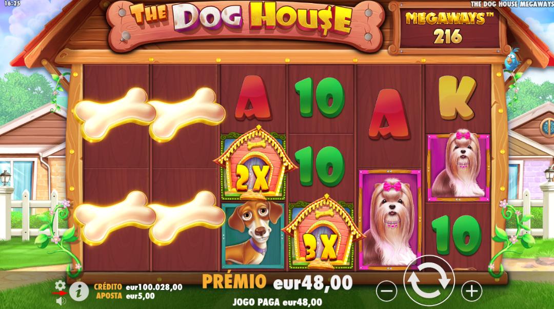 Slot Dog House disponivel no casino da Sportaza