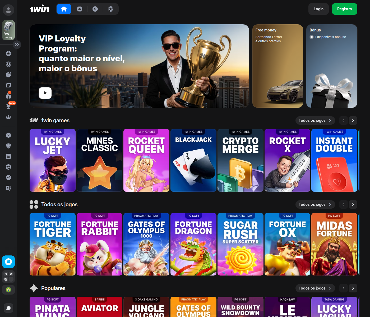 Jogos exclusivos da 1win: Lucky Jet, Mines Classic e Rocket Queen