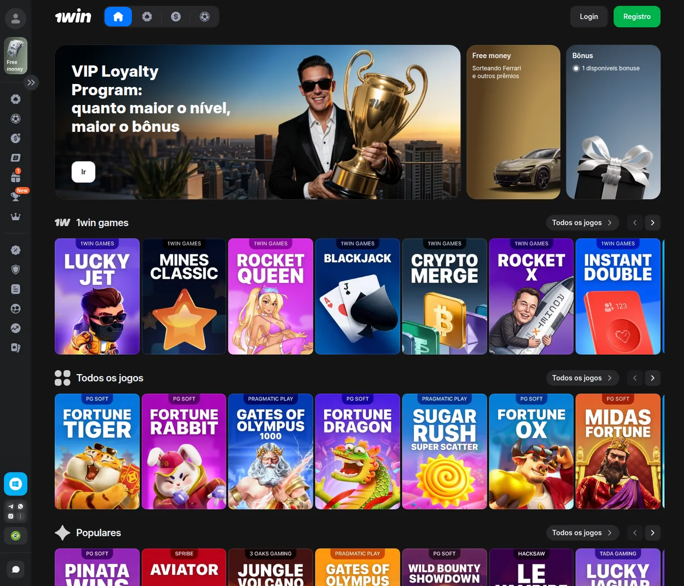 Jogos exclusivos da 1win: Lucky Jet, Mines Classic e Rocket Queen