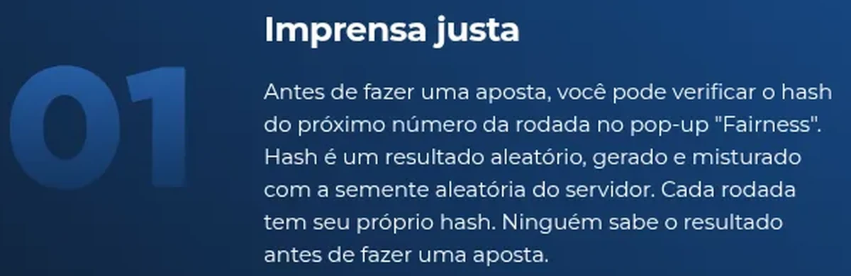 Página de imparcialidade da BetFury: antes de apostar, o hash do próximo resultado já está publicado no pop-up Fairness e ninguém sabe o resultado antes da aposta