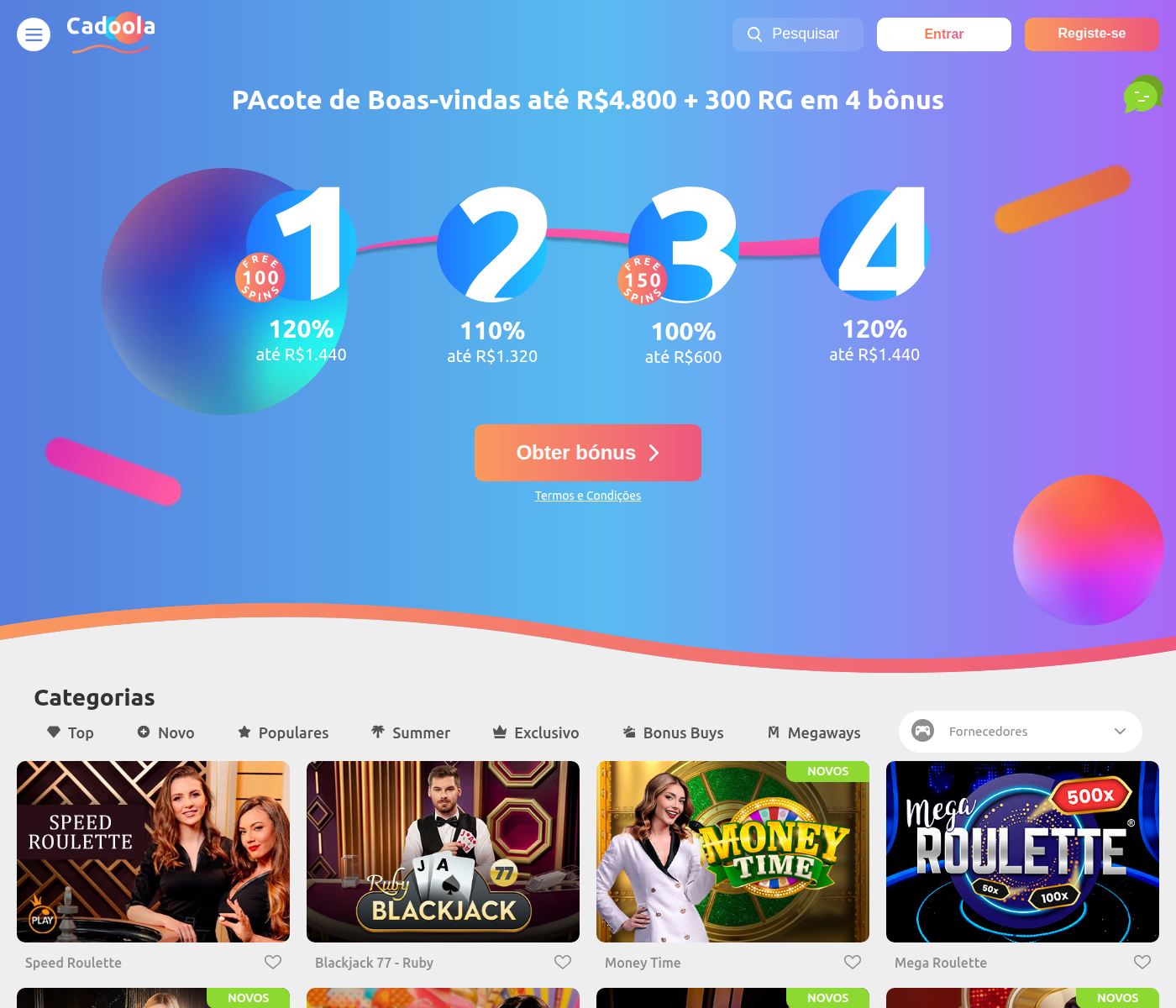 Cassino ao vivo da Cadoola com Gold Saloon Roulette, VIP Blackjack Emerald e roleta turca