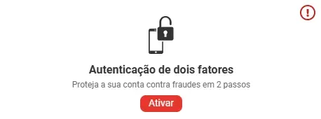Ativar a autenticação de 2 fatores na Megapari