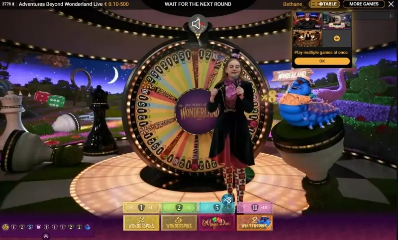 Jogo ao vivo Adventures Beyond Wonderland no Bankonbet Casino