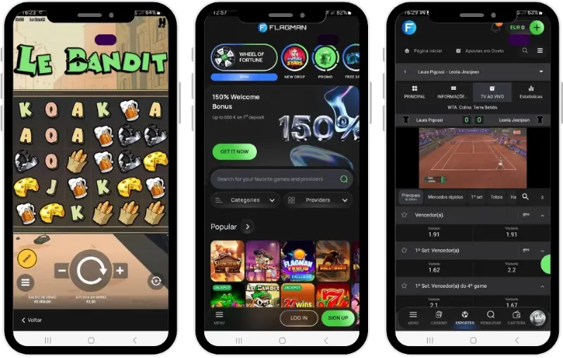 Aplicação do Flagman Casino