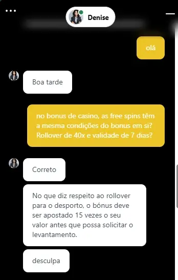 Chat ao vivo do apoio ao cliente da Bettilt