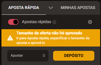 Criar uma aposta rápida na SlotLair