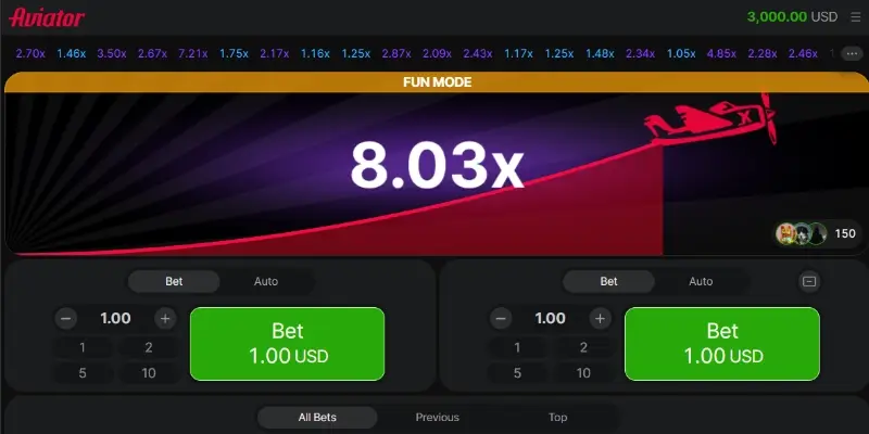 Jogo crash Aviator no casino da Megapari