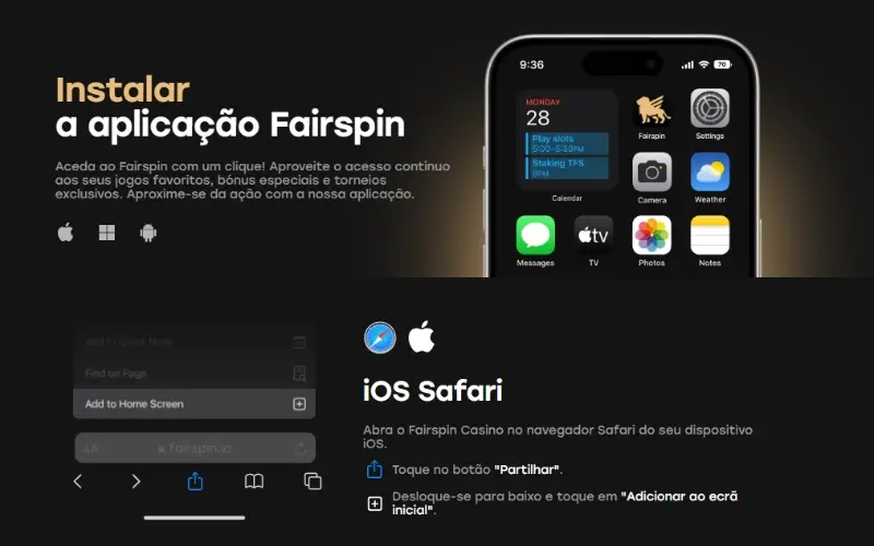 Banner FairSpin App para iOS