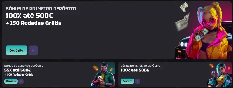 Bónus de boas-vindas de casino da Need For Slots