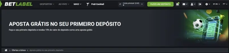 Bónus de aposta grátis de 100€ da Betlabel