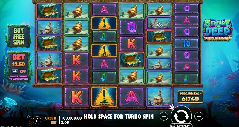 Slot machine Beware The Deep Megaways