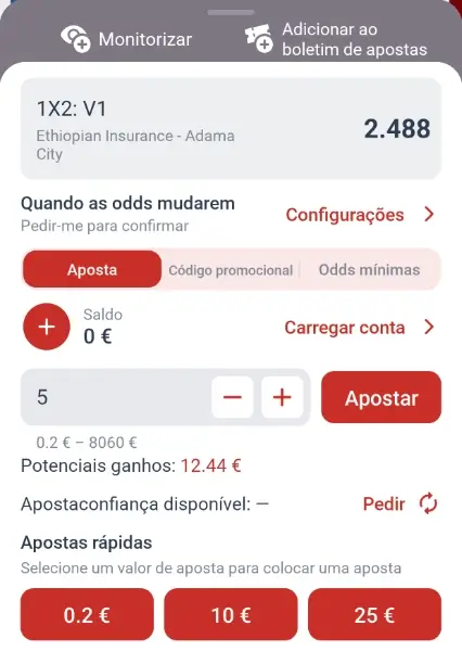 Boletim de apostas na Megapari App