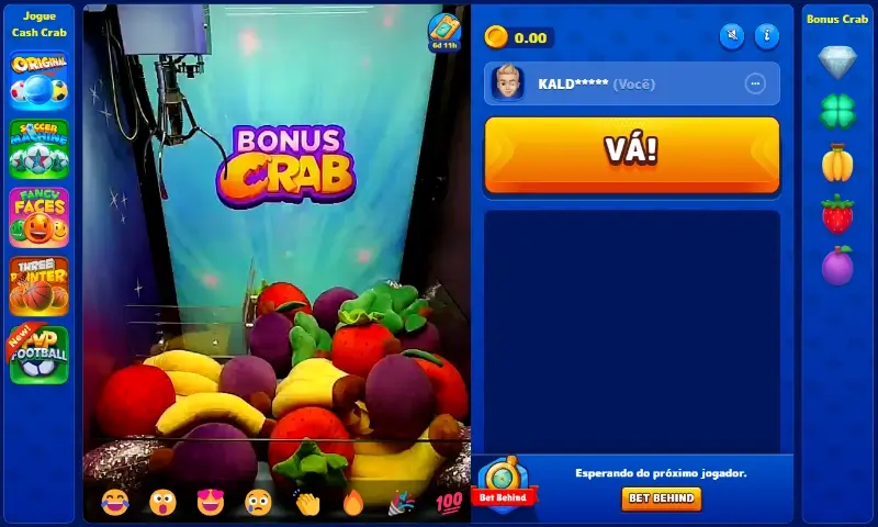 Jogo do bónus crab