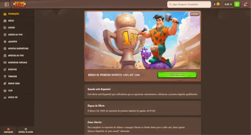 Bónus de desporto da StoneVegas