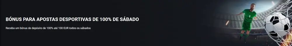 Bónus de 100% Até 100€ de Sábado para desporto na Betlabel