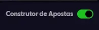 Botão do construtor de apostas do Spinoloco